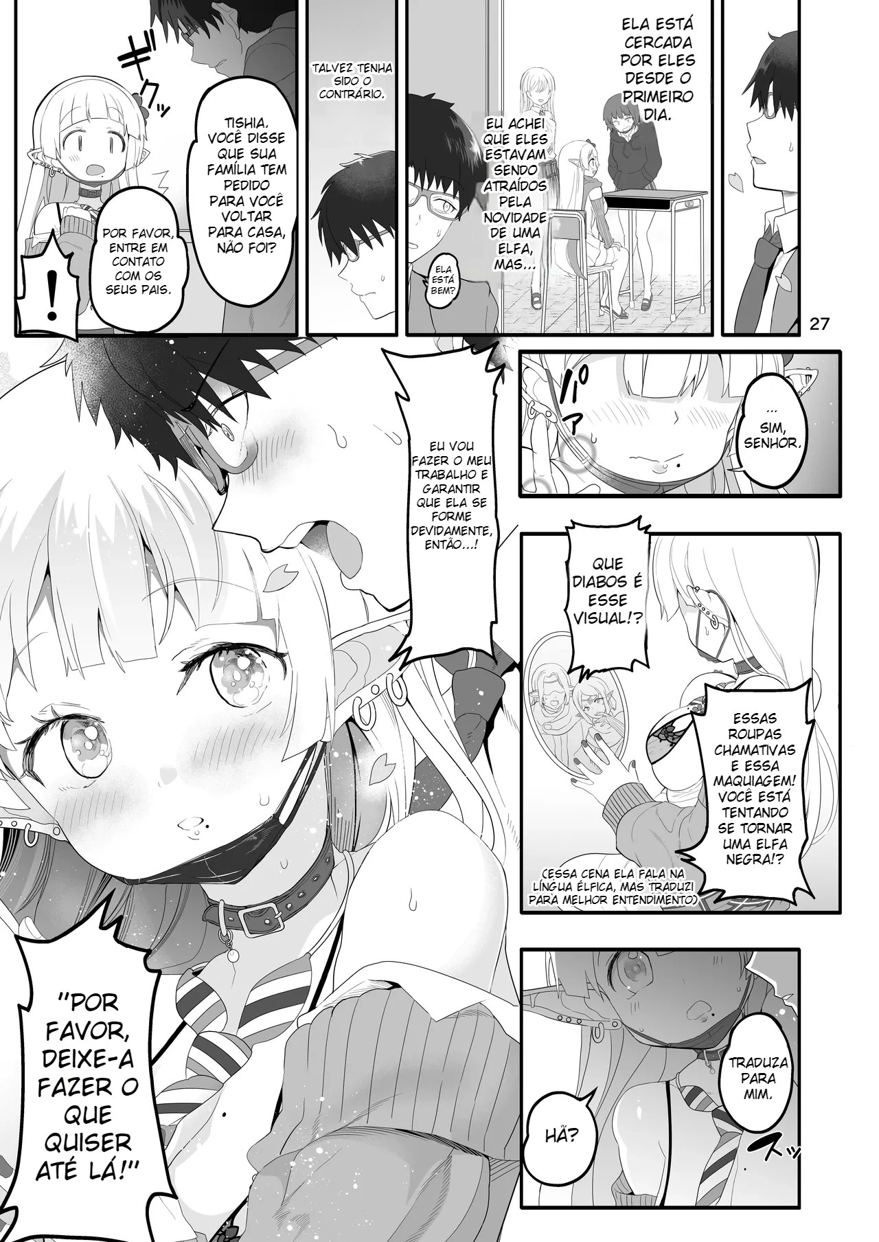 Como Orientar Uma Elfa Intercambista Que Se Tornou Uma Gyaru - Foto 27